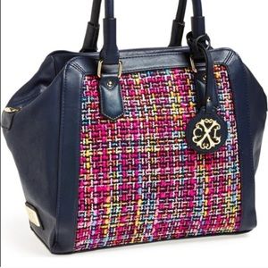 Christian Lacroix Tweed Agnes Satchel Handbag